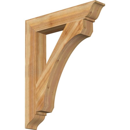 Ekena Millwork Legacy Traditional Rough Sawn Bracket, Western Red Cedar, 6"W x 36"D x 44"H BKT06X36X44LEC01RWR